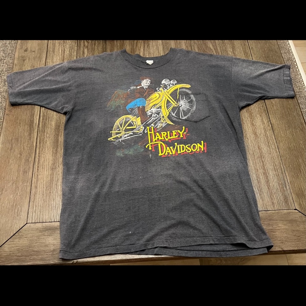 EXTREMELY RARE VINTAGE 1987 HARLEY DAVIDSON SHIRT